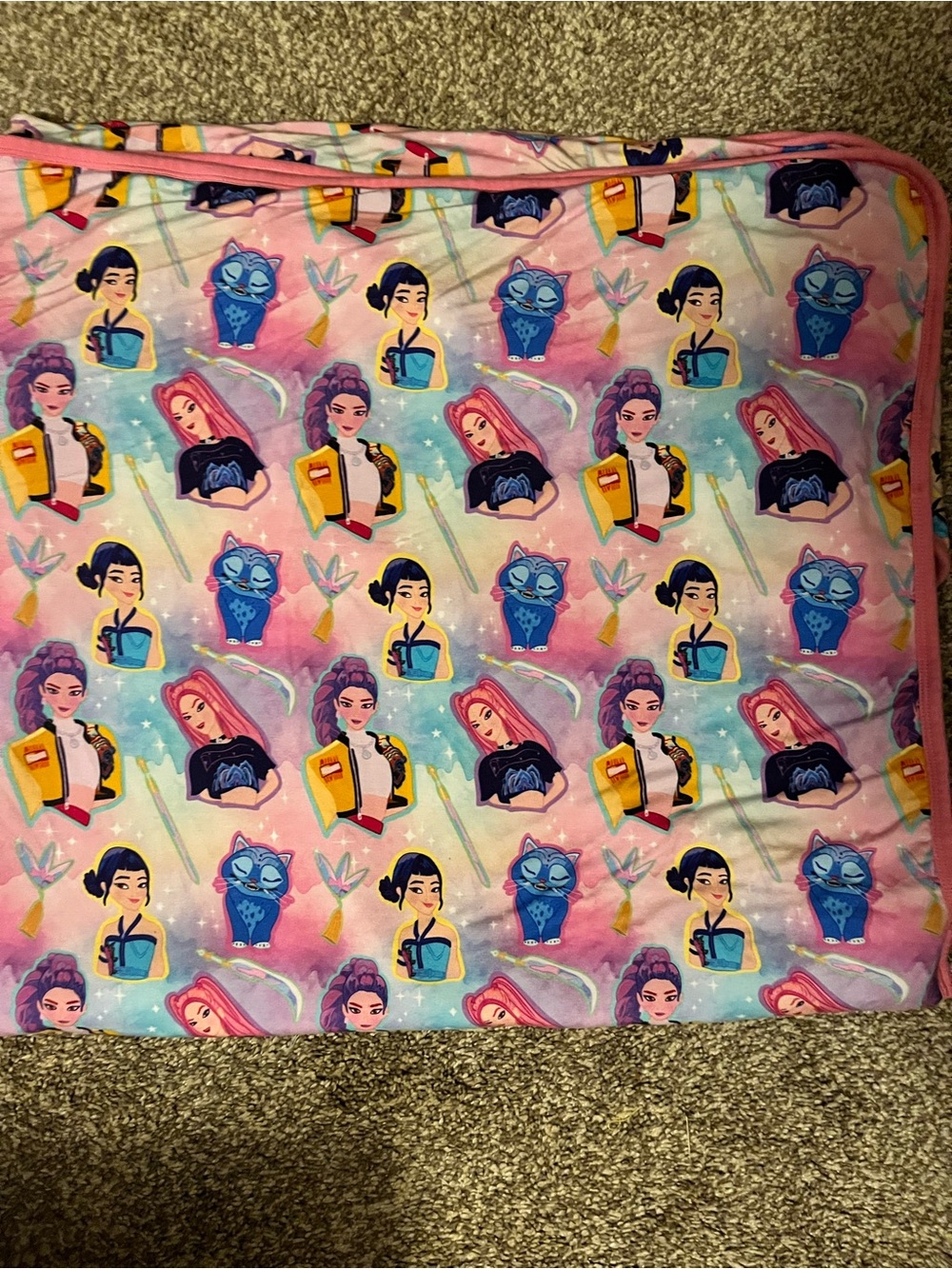 Bamboo hooded KPop inspired towel
